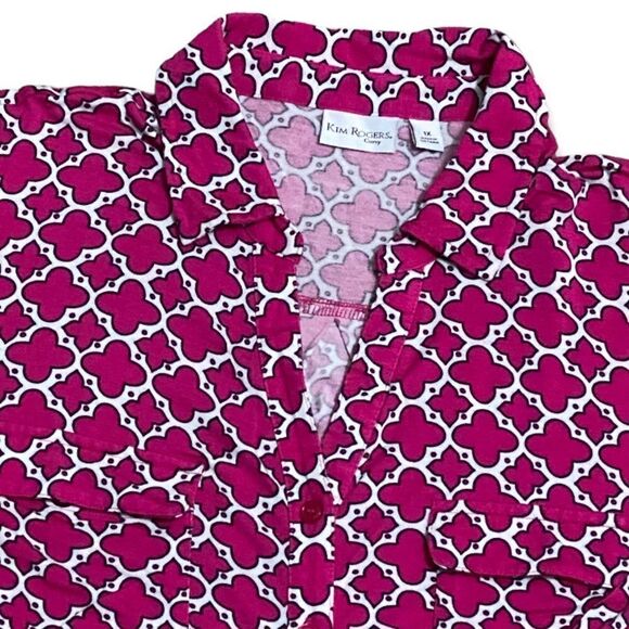 KIM ROGERS Women’s classic Patterned Top - Picture 1 of 4